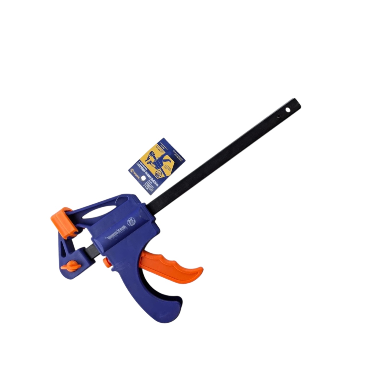 Струбцина автоматическая 200×60 мм, 8",F-образная, с фиксатором и кнопкой сброса,"MAXIMUM"MX 06041 Струбцина автоматическая 200×60 мм, 8",F-образная, с фиксатором и кнопкой сброса,"MAXIMUM"MX 06041