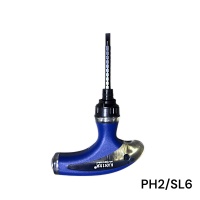 Отвертка комбинированная с реверсом PH2/SL6, T-образная,"дельфин" Отвертка комбинированная с реверсом PH2/SL6, T-образная,"дельфин"