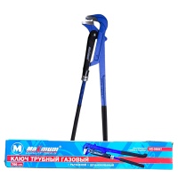 Ключ трубный газовый рычажной N⁰3 650 мм, (цельнокованый, красный), обливные рукоятки ЕVA, "MAXIMUM" Ключ трубный газовый рычажной N⁰3 650 мм, (цельнокованый, красный), обливные рукоятки ЕVA, "MAXIMUM"