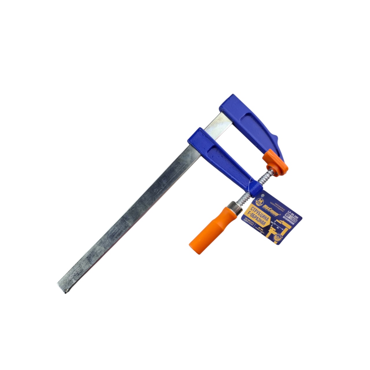 Струбцина F-образная 80x300 мм, металлическая,"MAXIMUM" MX 13629 Струбцина F-образная 80x300 мм, металлическая,"MAXIMUM" MX 13629