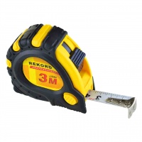 Рулетка измерительная с фиксатором, 3 м*16 мм, "REKORD" Рулетка измерительная с фиксатором, 3 м*16 мм, "REKORD"