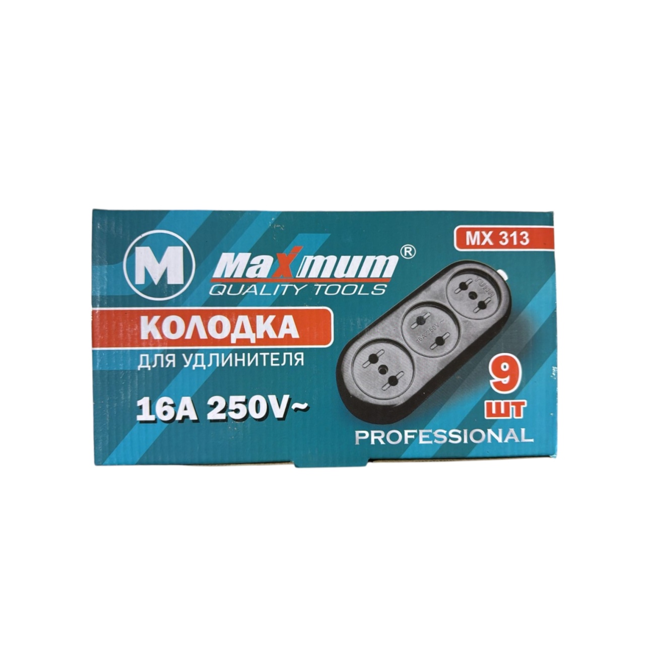 Купить оптом Колодка розеточная 3 гнезда,16А, карболит, "MAXIMUM" Колодка розеточная 3 гнезда,16А, карболит, "MAXIMUM" оптом