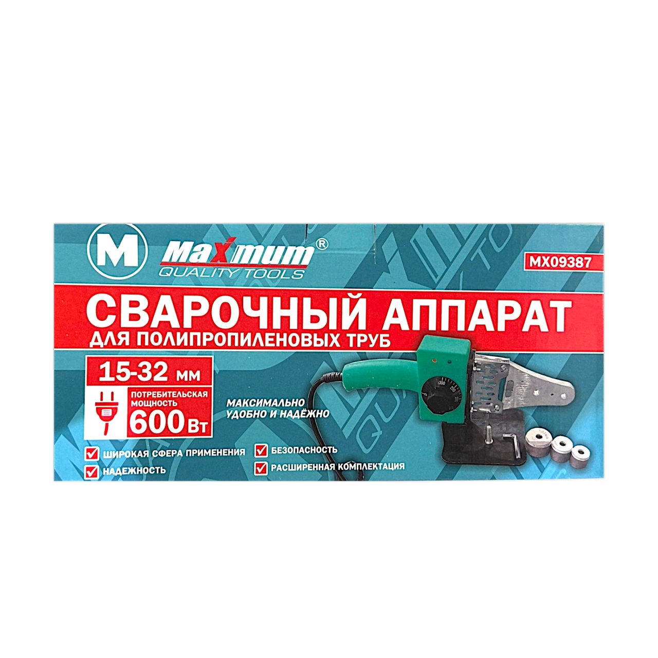 Купить оптом Сварочный аппарат для полипропиленовых труб, 15-32 мм, 600 вт, «Maximum» (2602) сварочный аппарат для полипропиленовых труб, 15-32 мм, 600 вт, «maximum» (2602) оптом