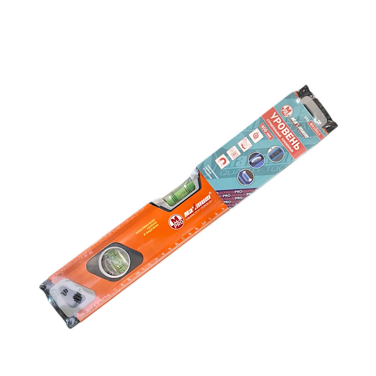 Купить оптом Уровень строительный с зеркальным глазком 40 см, магнитный, ТИП 333,«MAXIMUM» MX 10314 уровень строительный с зеркальным глазком 40 см, магнитный, тип 333,«maximum» mx 10314 оптом