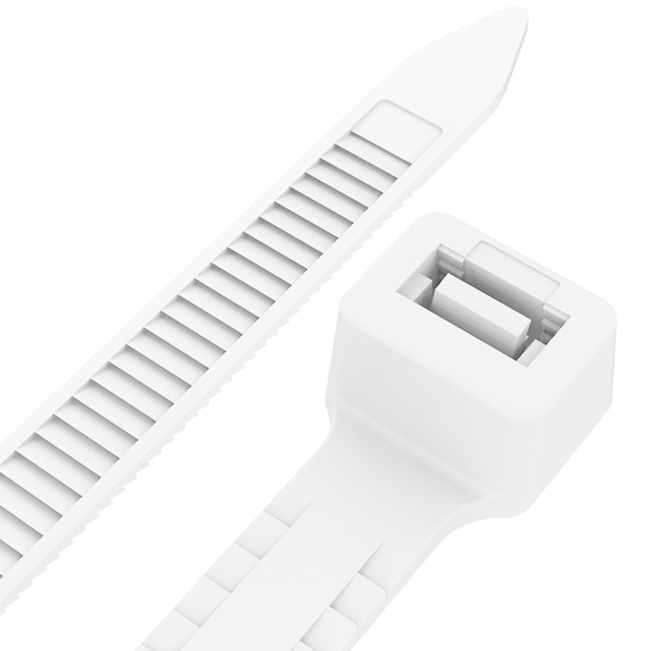 Купить оптом Хомуты нейлоновые 5x500 мм, 100 шт, белые, "MAXIMUM" (3284) Хомуты нейлоновые 5x500 мм, 100 шт, белые, "MAXIMUM" (3284) оптом