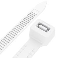 Купить оптом Хомуты нейлоновые 5x500 мм, 100 шт, белые, "MAXIMUM" (3284) Хомуты нейлоновые 5x500 мм, 100 шт, белые, "MAXIMUM" (3284) оптом