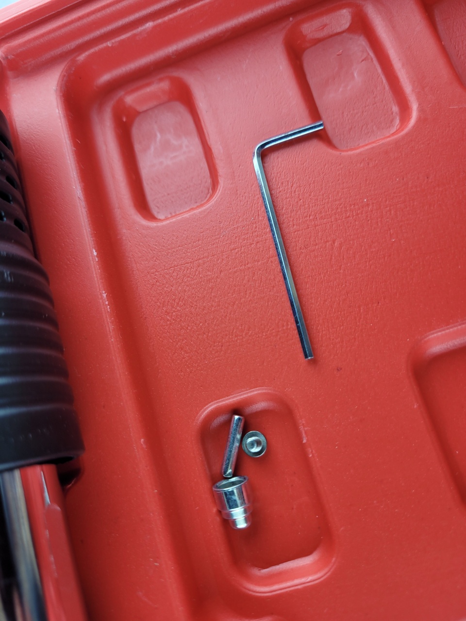 Купить оптом Пороховой монтажный пистолет, красный, кейс пороховой монтажный пистолет, красный, кейс оптом