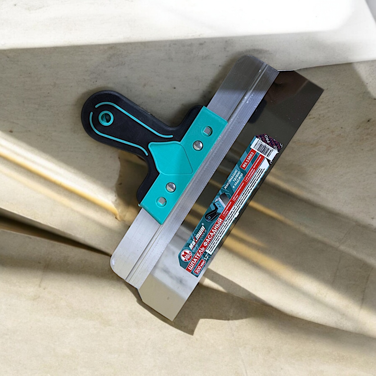 Купить оптом Шпатель фасадный алюминиевый 300мм x 0.5 мм, 12", двухкомпонентная рукоятка, 410, "MAXIMUM" MX 15883 шпатель фасадный алюминиевый 300мм x 0.5 мм, 12", двухкомпонентная рукоятка, 410, "maximum" mx 15883 оптом