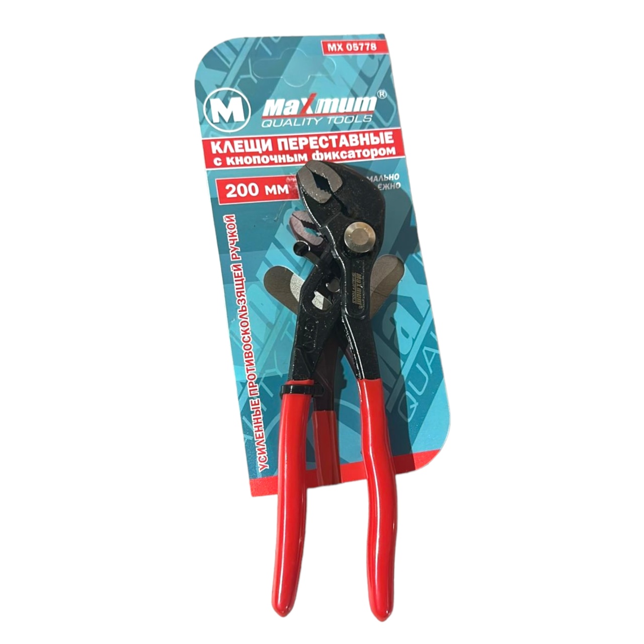 Купить оптом Клещи переставные 200 мм, с кнопочным фиксатором, "MAXIMUM" 103 (3371) клещи переставные 200 мм, с кнопочным фиксатором, "maximum" 103 (3371) оптом