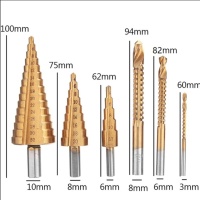 Купить оптом Набор сверл HSS, 6 предметов, ступенчатые+сверла фреза, "MAXIMUM" (3369) Набор сверл HSS, 6 предметов, ступенчатые+сверла фреза, "MAXIMUM" (3369) оптом