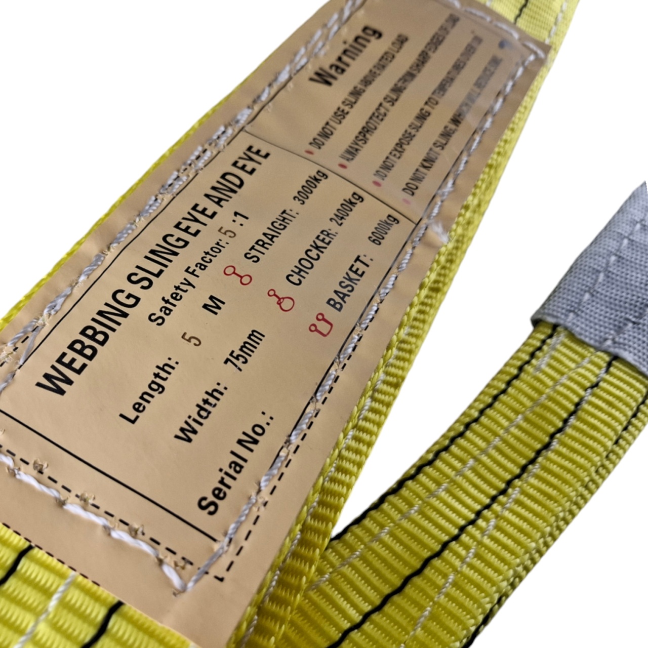 Купить оптом Стропа 5 м 3 тонны, петлевая, полиэстер 75 мм Стропа 5 м 3 тонны, петлевая, полиэстер 75 мм оптом