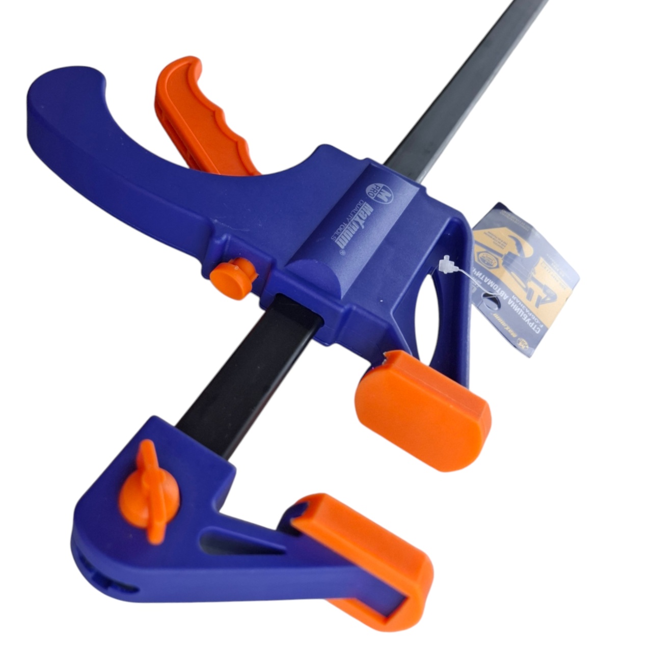 Купить оптом Струбцина автоматическая 150×60 мм, 6",F-образная, с фиксатором и кнопкой сброса,"MAXIMUM"MX 06034 струбцина автоматическая 150×60 мм, 6",f-образная, с фиксатором и кнопкой сброса,"maximum"mx 06034 оптом