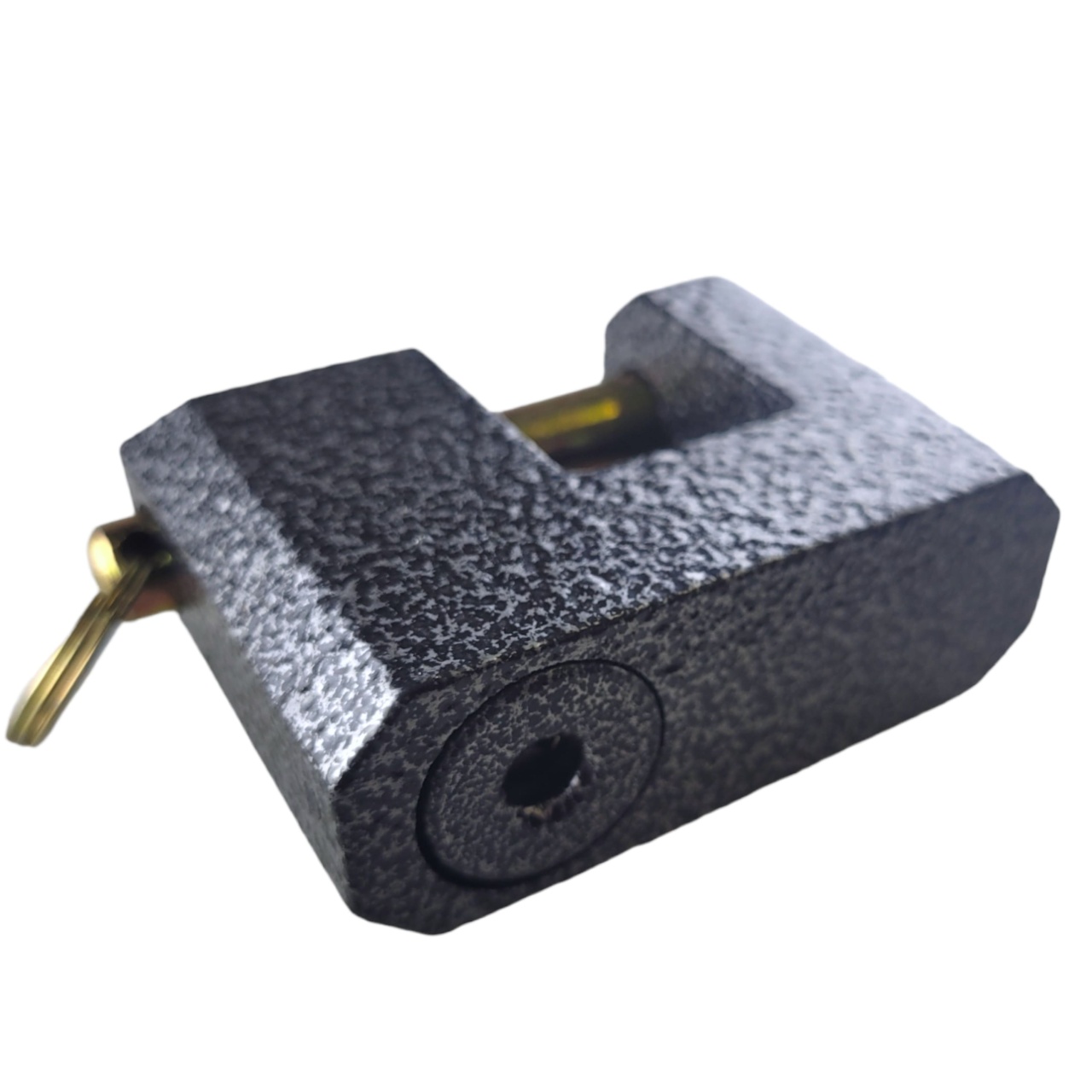 Купить оптом Замок амбарный 80 мм, прямоугольный, серый Замок амбарный 80 мм, прямоугольный, серый оптом