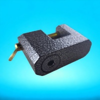 Купить оптом Замок амбарный 90 мм, прямоугольный, серый Замок амбарный 90 мм, прямоугольный, серый оптом