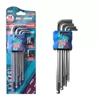 Набор шестигранников из 9 предметов 220 мм, "MAXIMUM" (2646) Набор шестигранников из 9 предметов 220 мм, "MAXIMUM" (2646)