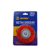 Щетка для дрели нейлоновая 100 мм, 4", плоская,"MAXIMUM" MX 18242 Щетка для дрели нейлоновая 100 мм, 4", плоская,"MAXIMUM" MX 18242