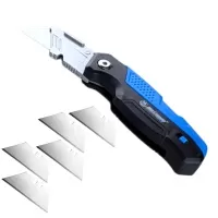 Нож для гипсокартона складной, металлический, +5 трапецевидных лезвий SK5, "MAXIMUM" МХ 09349 Нож для гипсокартона складной, металлический, +5 трапецевидных лезвий SK5, "MAXIMUM" МХ 09349