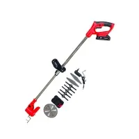 Триммер садовый аккумуляторный, 2 аккумулятора Li-ion 48v, диск+ножи Триммер садовый аккумуляторный, 2 аккумулятора Li-ion 48v, диск+ножи