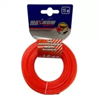 Леска для триммеров 3ммx15м, звезда, "Maximum" (2835) Леска для триммеров 3ммx15м, звезда, "Maximum" (2835)