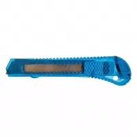 Нож канцелярский 18 мм с фиксатором, пластик (2330) Нож канцелярский 18 мм с фиксатором, пластик (2330)