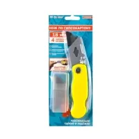 Нож для гипсокартона складной, пластиковый, 4 запасных лезвия 18 мм, "MAXIMUM" MX 09325 (2325) Нож для гипсокартона складной, пластиковый, 4 запасных лезвия 18 мм, "MAXIMUM" MX 09325 (2325)