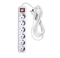 Удлинитель 3 м, 6 розеток, "MAXIMUM" 312 MX 13674 Удлинитель 3 м, 6 розеток, "MAXIMUM" 312 MX 13674