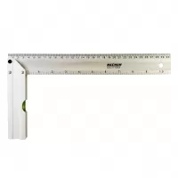 Угольник алюминиевый 300 мм с уровнем,"MAXIMUM" (2576) Угольник алюминиевый 300 мм с уровнем,"MAXIMUM" (2576)