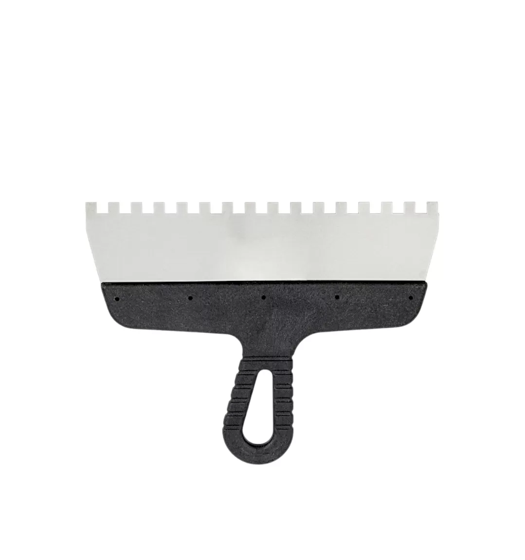 Шпатель зубчатый 250×8 мм с пластиковой ручкой, "MAXIMUM" MX 11700 Шпатель зубчатый 250×8 мм с пластиковой ручкой, "MAXIMUM" MX 11700