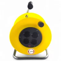 Удлинитель силовой на катушке 20 метров, желтый, сечение 2*0.75 кВт Удлинитель силовой на катушке 20 метров, желтый, сечение 2*0.75 кВт