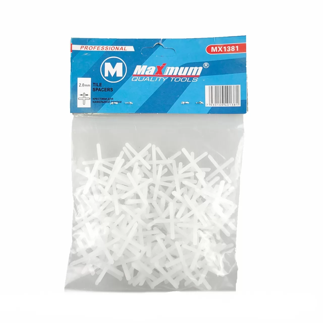 Крестики для плитки "MAXIMUM" 2 мм  Крестики для плитки "MAXIMUM" 2 мм